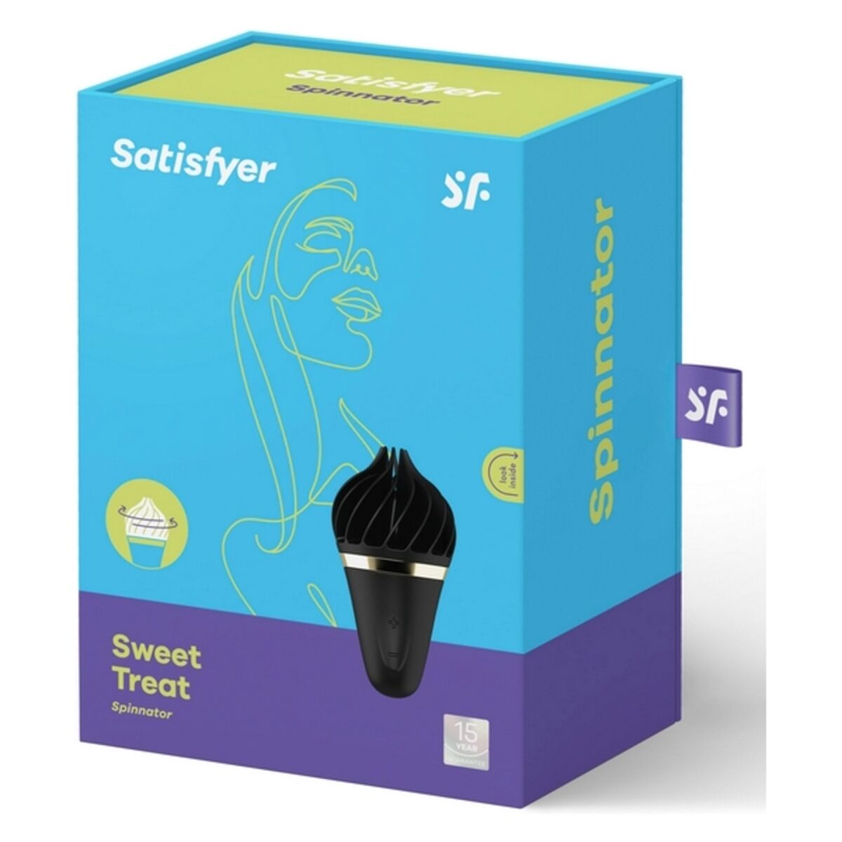 masseur personnel Satisfyer Sweet Treat Noir – Design Compact & Plaisir Nomade - Bien-être intime - Espace-Love.ch