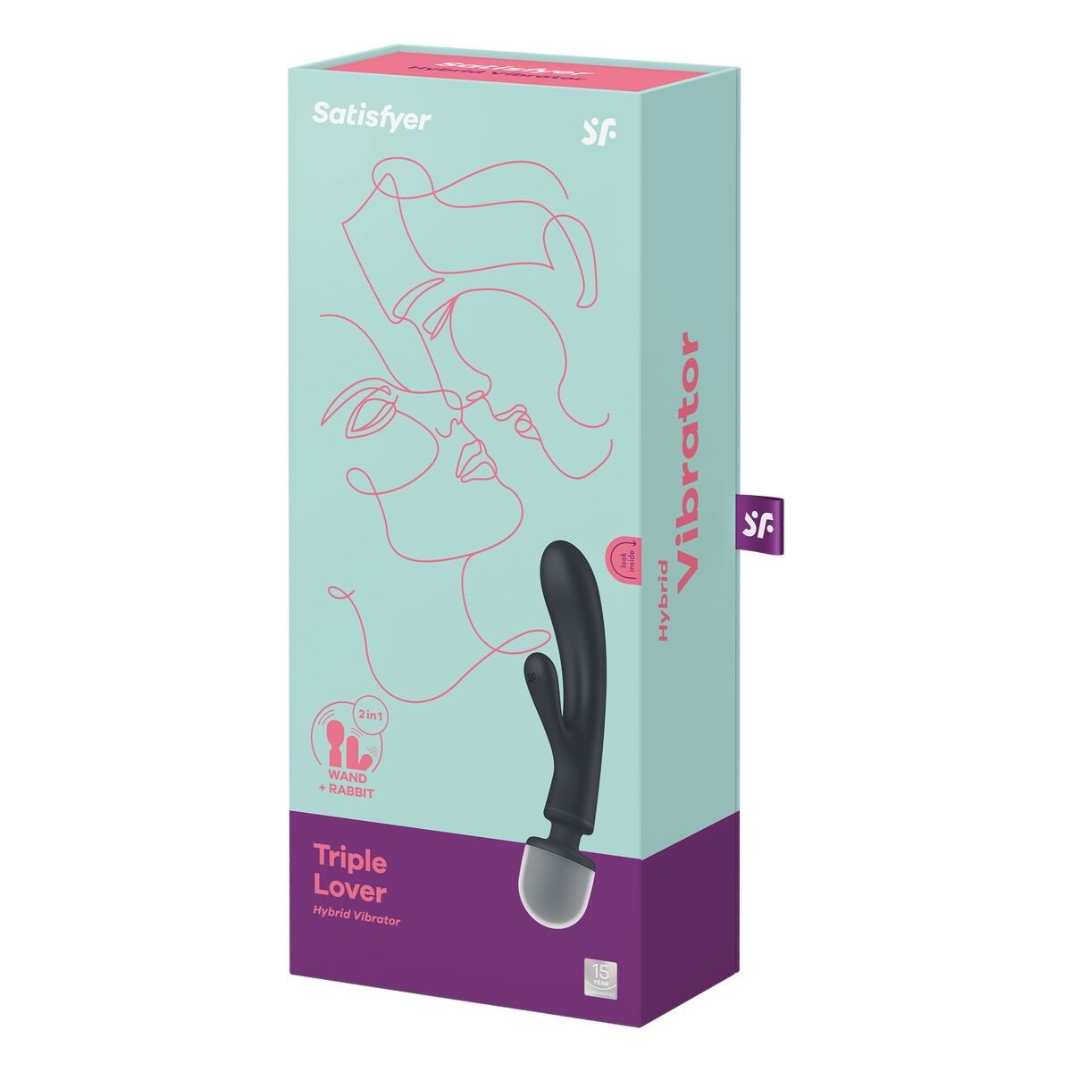Vibration de Stimulation Double Satisfyer Triple Lover – Plaisir Partagé & Design Ergonomique - Bien-être intime - Espace-Love.ch