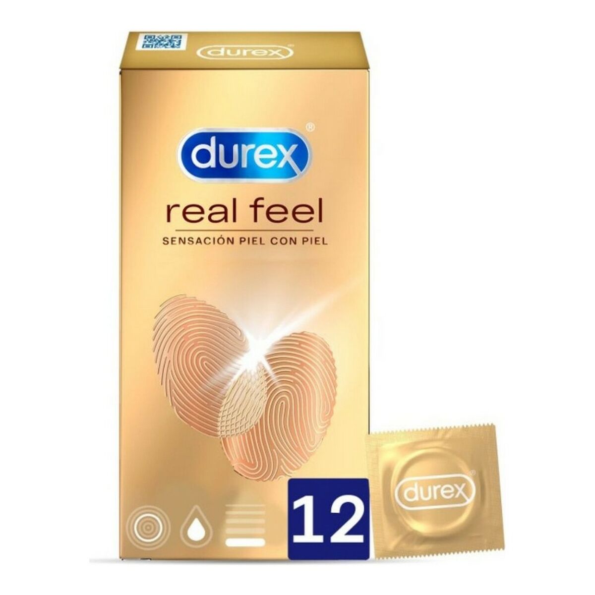 Préservatifs Durex Real Feel (12 Unités) – Sensation Peau contre Peau Sans Latex - Bien-être intime - Espace-Love.ch