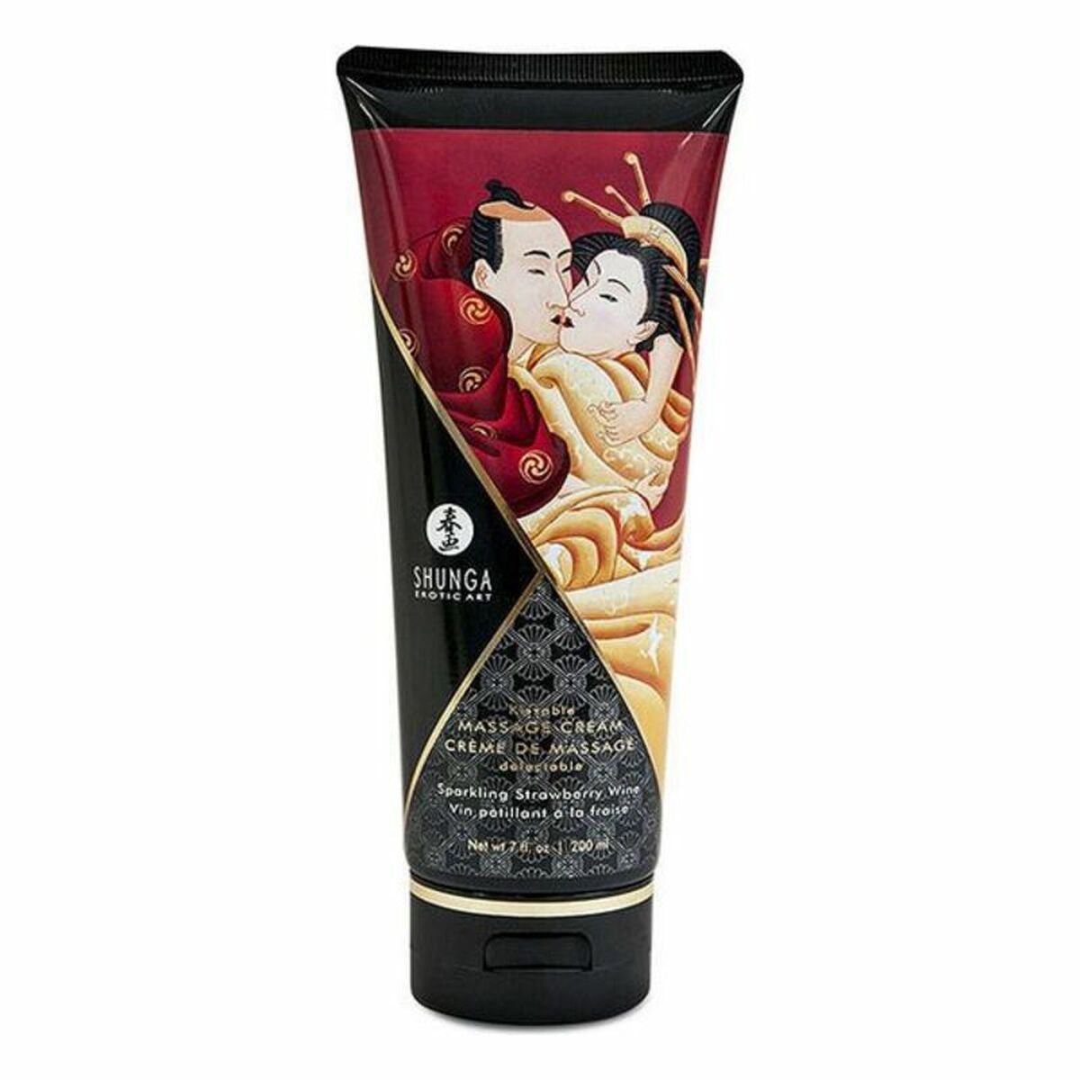 Crème de massage Shunga – Douceur de Soie à la Fraise