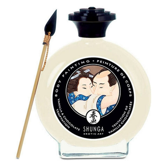 Peinture corporelle Shunga SH-7001 Vanille Chocolat (100 ml) – Éveil des Sens & Douceur Gourmande