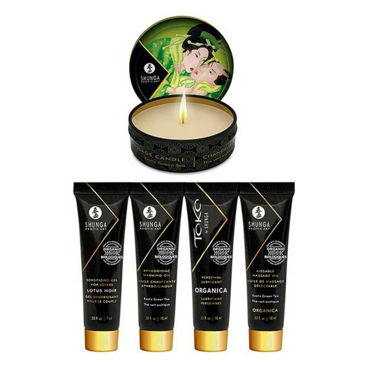 Coffret Sensuel Shunga Geisha Organica – Thé Vert Exotique