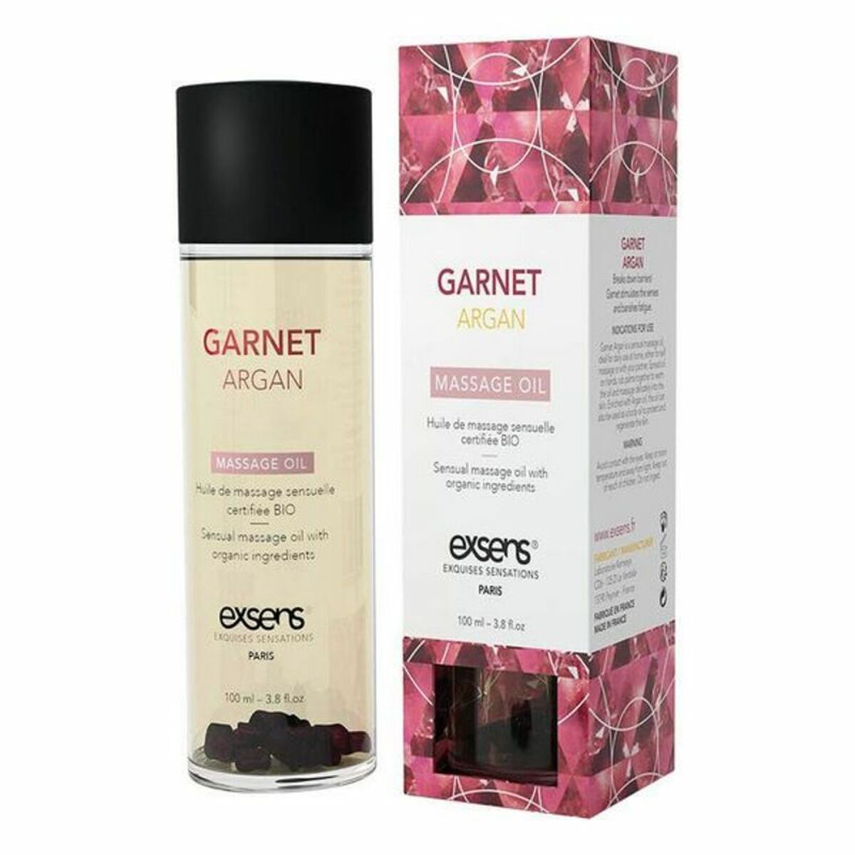 Huile de massage romantique Exsens Argan (100 ml)