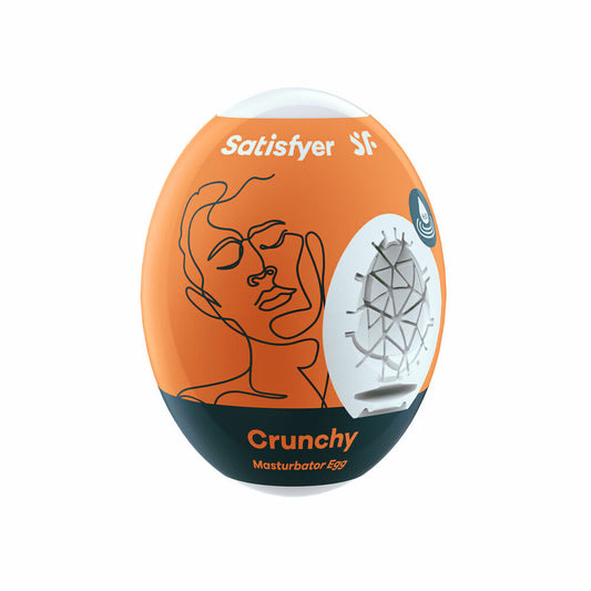Œuf Masturbateur Satisfyer Crunchy Orange – Plaisir Nomade & Sensations Texturisées - Bien-être intime - Espace-Love.ch