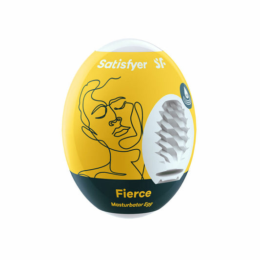 Œuf Masturbateur Satisfyer Fierce Jaune – Stimulation Intense & Ergonomie Flexible - Bien-être intime - Espace-Love.ch