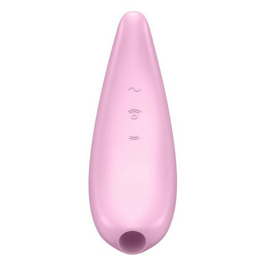 Aspirateur à clitoris Satisfyer Curvy 3+ Rose – Technologie Air-Pulse & Contrôle par Application - Bien-être intime - Espace-Love.ch