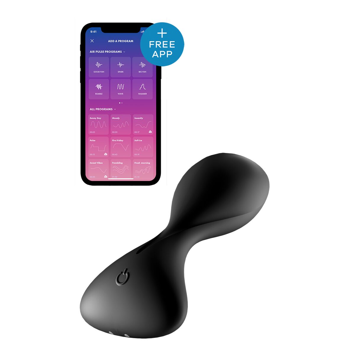 Plug Anal Satisfyer Noir – Design Ergonomique & Confort en Silicone - Bien-être intime - Espace-Love.ch