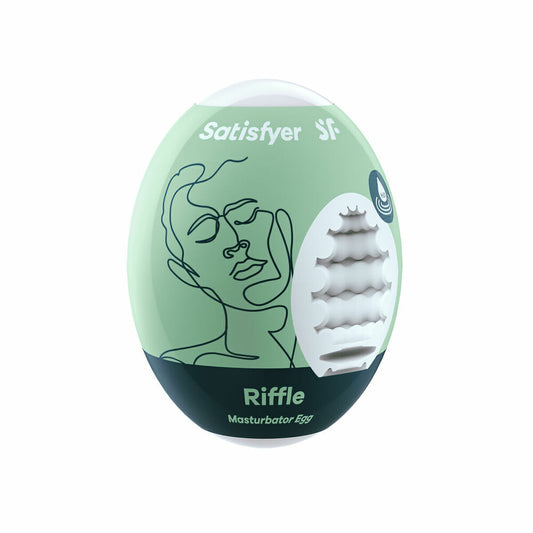 Œuf Masturbateur Satisfyer Riffle Vert – Texture Stimulante & Plaisir Nomade - Bien-être intime - Espace-Love.ch