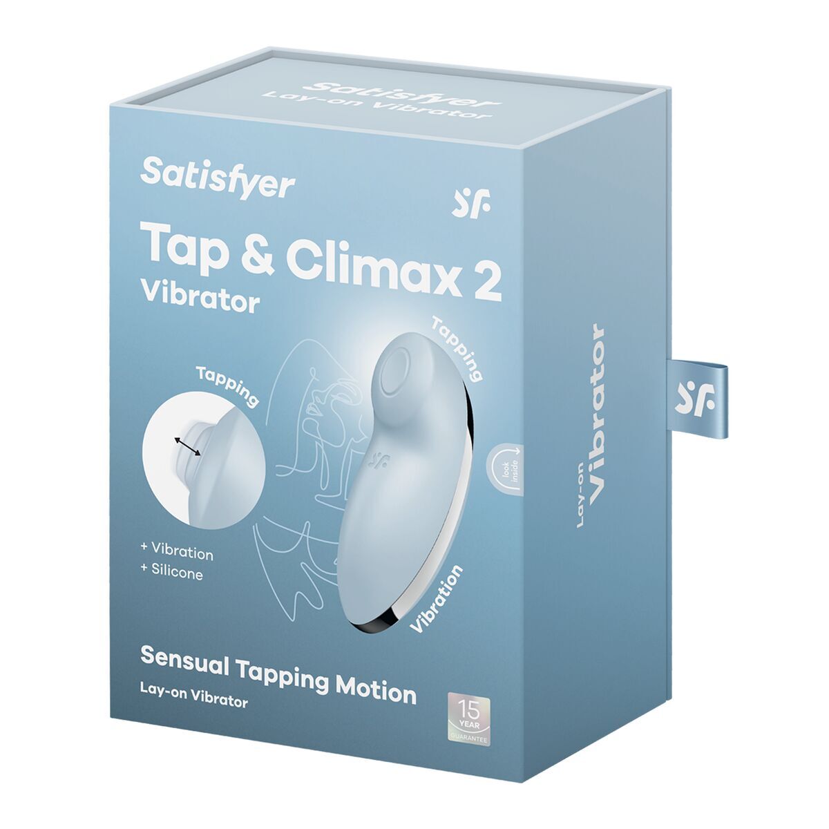 Masseur sensuel Satisfyer Bleu – Puissance de Vibration & Design Ergonomique - Bien-être intime - Espace-Love.ch