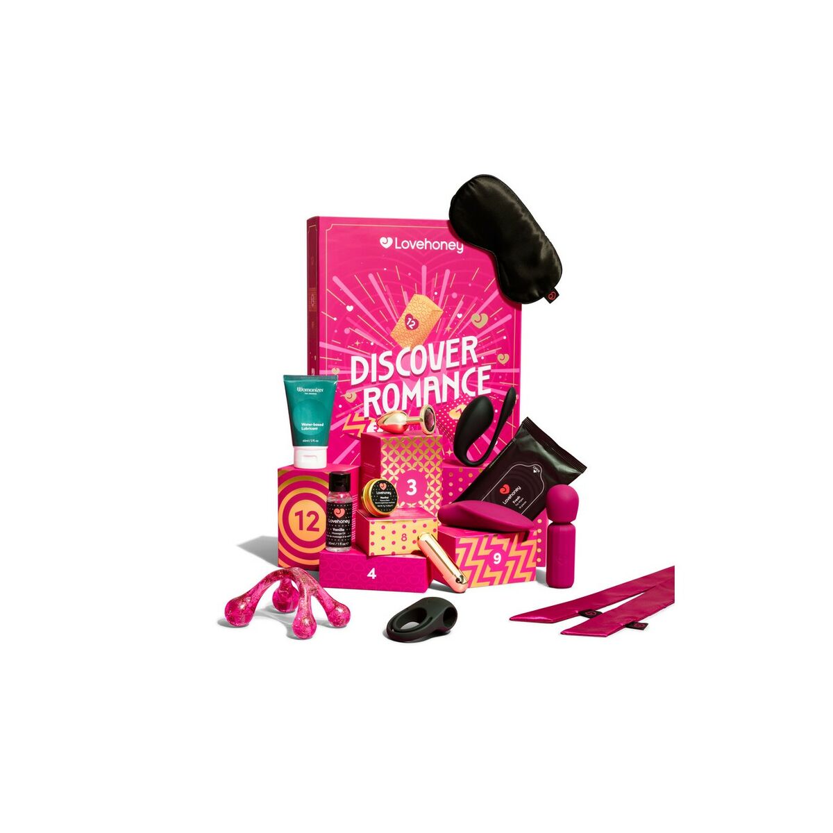 Coffret Plaisir Womanizer 2025 – 12 Expériences Sensorielles & Accessoires Premium - Bien-être intime - Espace-Love.ch