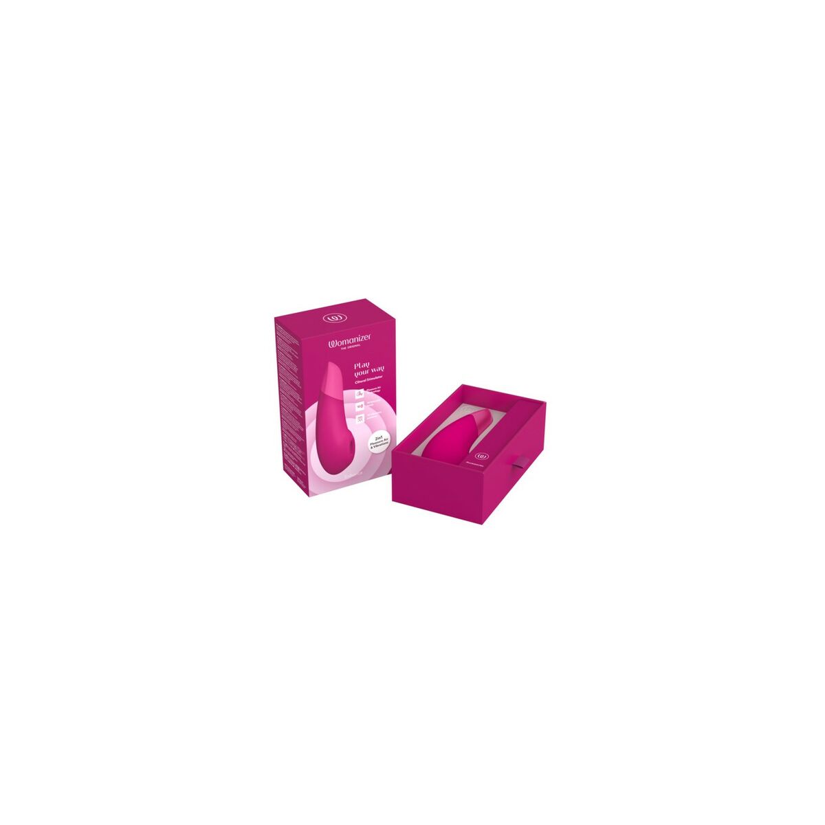 Aspirateur à clitoris Womanizer Rose – Technologie Pleasure Air & Stimulation Intense - Bien-être intime - Espace-Love.ch