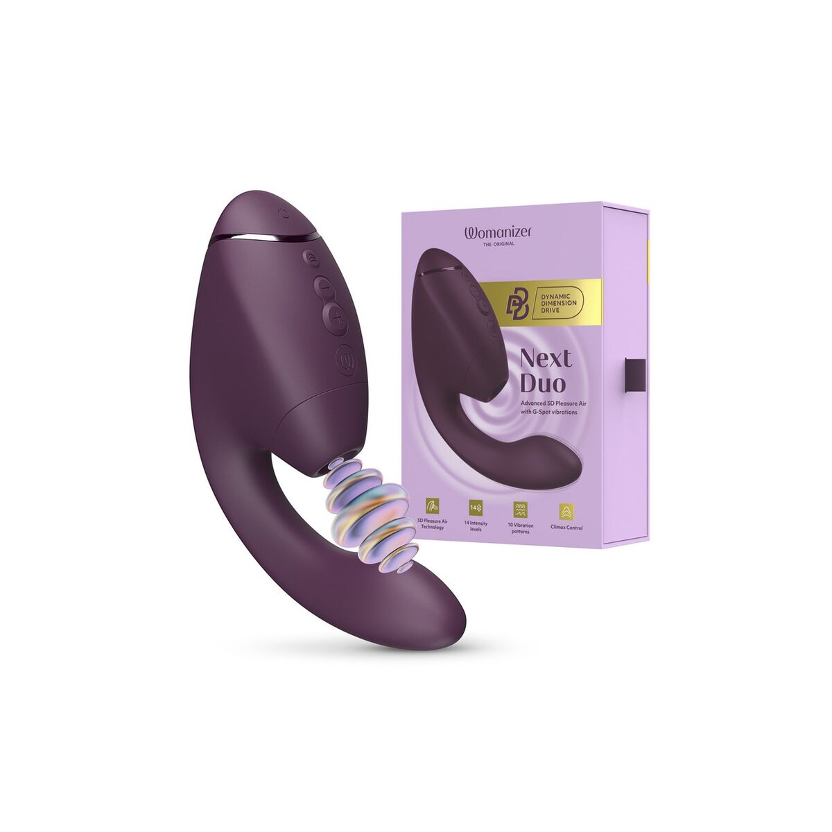 Aspirateur à clitoris Womanizer Pourpre – L'Excellence Technologique au Service du Plaisir - Bien-être intime - Espace-Love.ch
