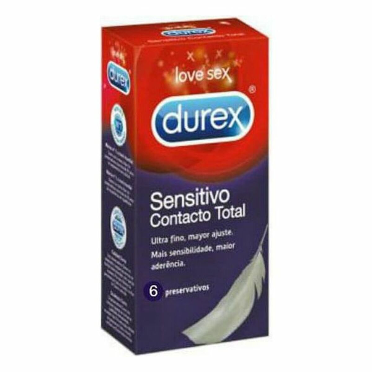 Préservatifs Durex Sensitivo Contacto Total (6 unités)