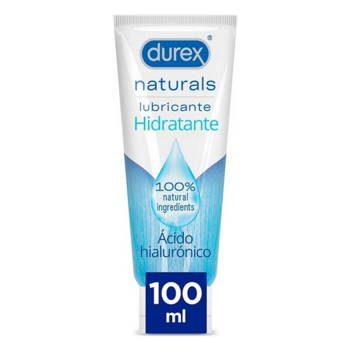 Lubrifiant à base d'eau Durex Naturals (100 ml) – Hydratation Intense à l'Acide Hyaluronique - Bien-être intime - Espace-Love.ch