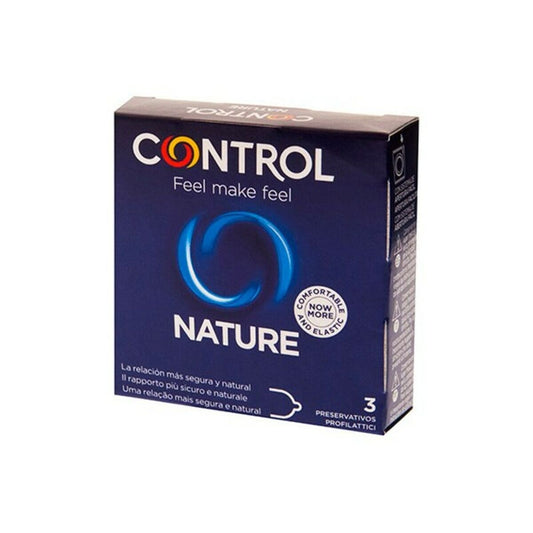 Préservatifs Nature Control (3 unités) – Protection Naturelle & Confort Absolu - Bien-être intime - Espace-Love.ch