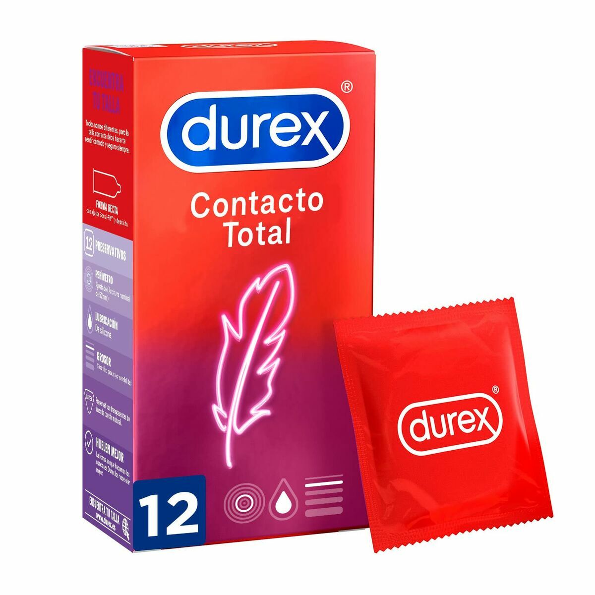 Préservatifs Durex Sensitivo Contacto Total (12 unités) – Sensibilité Ultime & Finesse Extrême - Bien-être intime - Espace-Love.ch