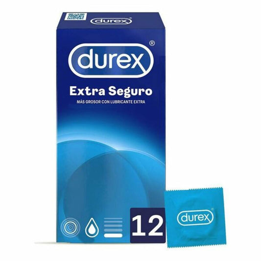 Préservatifs Durex Extra Seguro (12 Unités) – Protection Maximale & Sérénité - Bien-être intime - Espace-Love.ch