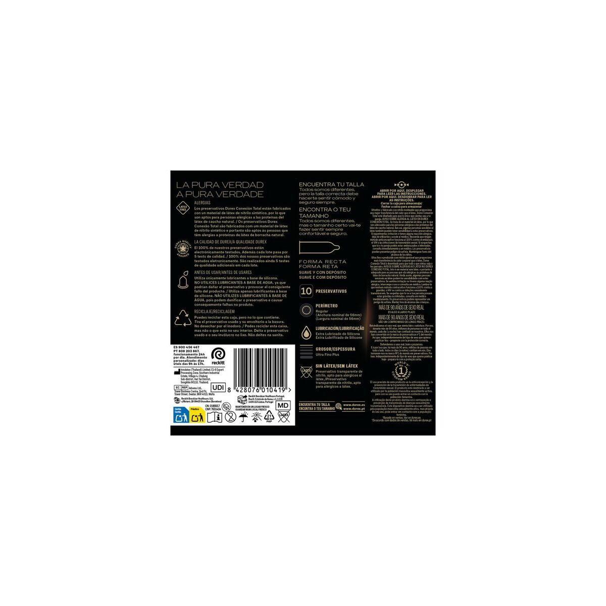 Préservatifs Durex (10 Unités) – Protection Maximale & Sensations Naturelles - Bien-être intime - Espace-Love.ch