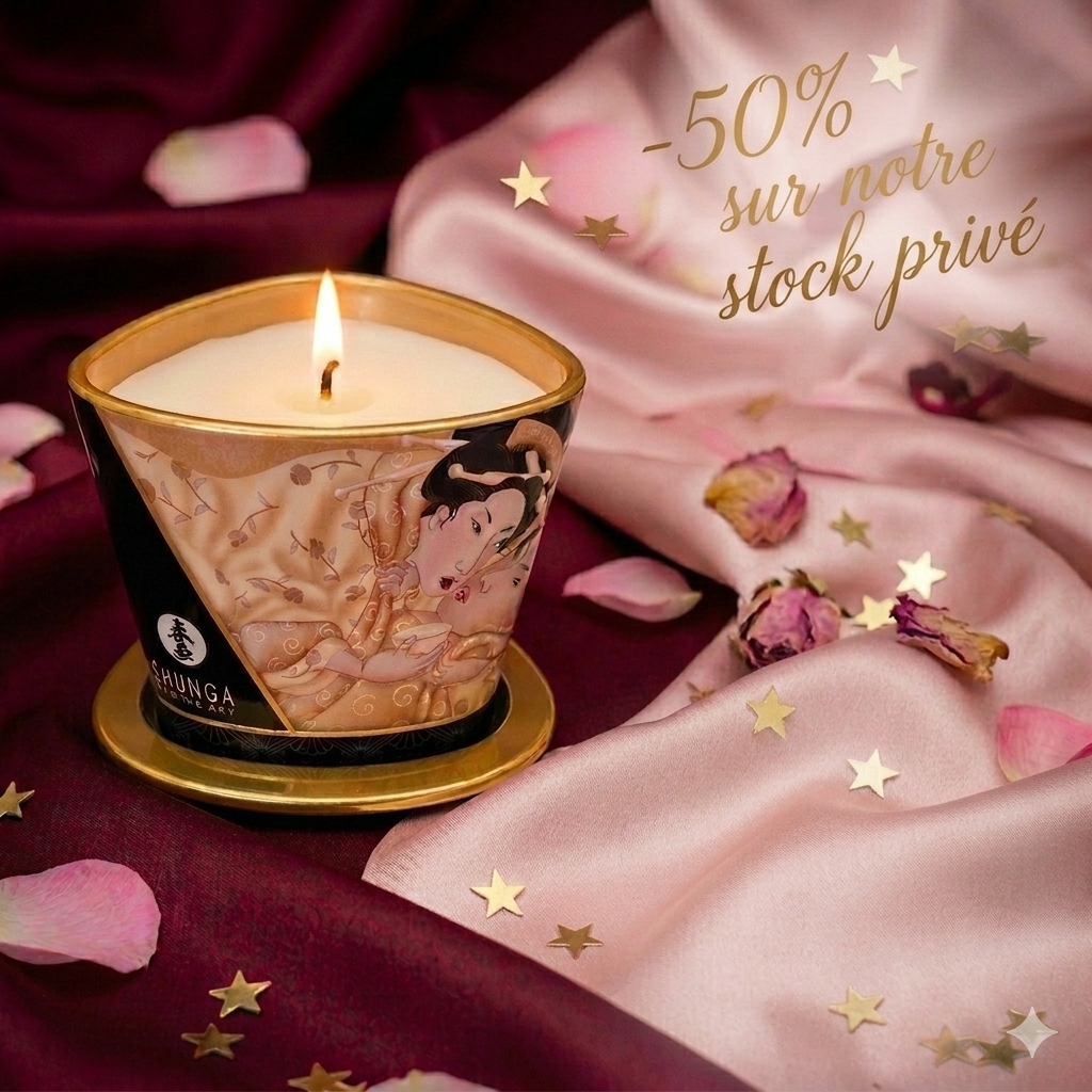 Shunga Vanille-Massagekerze (170 ml) – Wärme &amp; Erweckung der Sinne